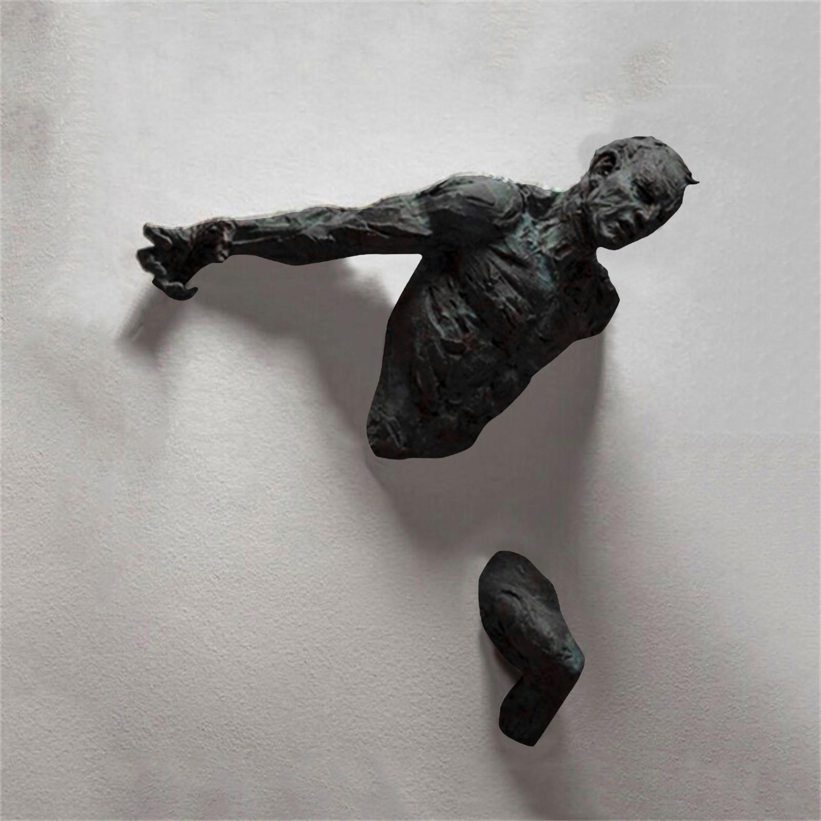 

Креативная имитация человеческой скульптуры, подвеска, настенный декор, металлическая человеческая скульптура, настенное искусство, подвесное украшение для гостиной, описание: One Size