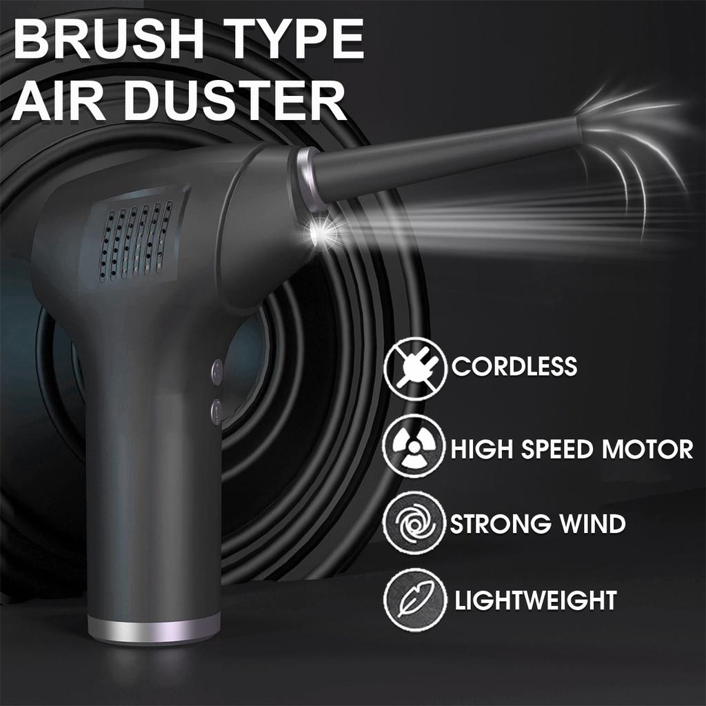 60W 45000 Pa Cleaning Tool Air Duster Compressed  W/Light For Computer Laptop Keyboard Electronics Cleaning Cordless Air Blower