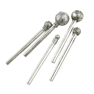 Conjunto de Brocas Montadas com Diamante 5 Peças para Esmerilhadeira Elétrica, Micro retífica, Furadeira Elétrica Manual