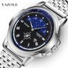 Top Brand New Men's Watch Simple Atmospheric Waterproof Non-mechanical Watch Stainless Steel Quartz Men's Watch
