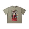260 GSM Double Yarn 32 Count 100% Cotton One Piece V79 Luffy Film Red Print Unisex Heavy Cotton T Shirt