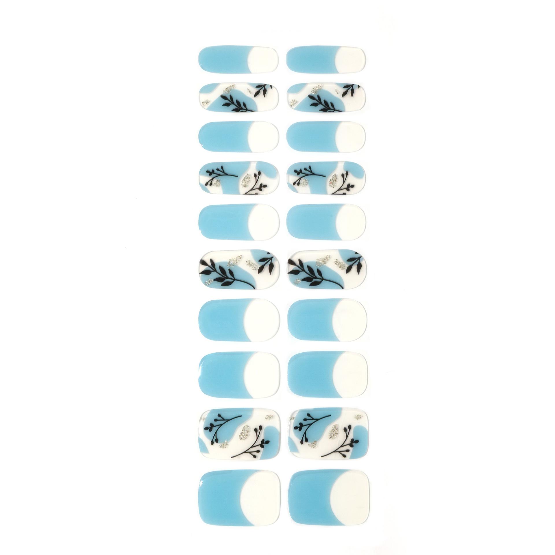 

Наклейки для маникюра с лампой для выпечки геля, водостойкие наклейки для фототерапии, мягкие наклейки для ногтей, второе поколение без запаха, светоотверждаемые гелевые наклейки 019