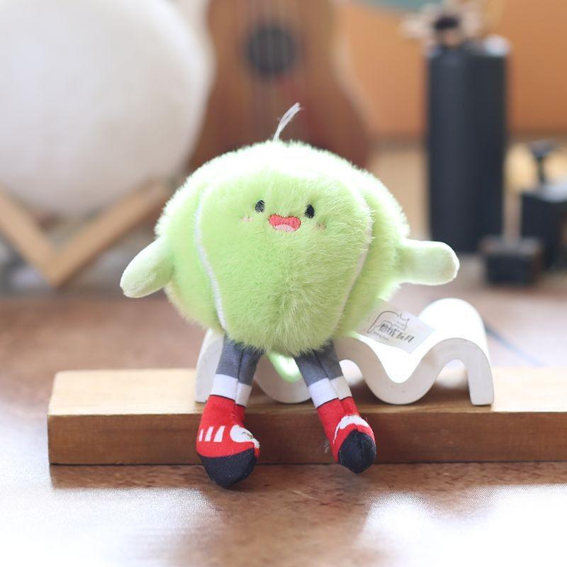 Football Sports Basketball Equipment Pp Cotton Plush Keychain Bag Decor Kids For