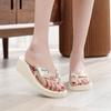 Women's Bohemian Silk-Strap Thick-Soled Sandals - Beach Casual Flip-Flops