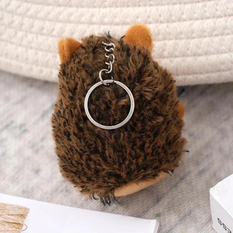 Keychain Hedgehog Plush Doll Pendant Plush Key Ring Hedgehog Doll Keychain Key Chains Fashion Jewelry Accessories