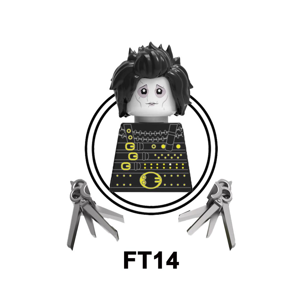 

FT14 FT15 Romantic Fantasy Movies Edward Scissorhands Building Blocks Bricks Character Figures Children Collection Toys