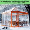 High Quality Clear Tent Flysheet Heavy Duty Anti Tear Windproof Snowproof Plastic Tarp Grommets Garden Patio Outdoor Farm Use