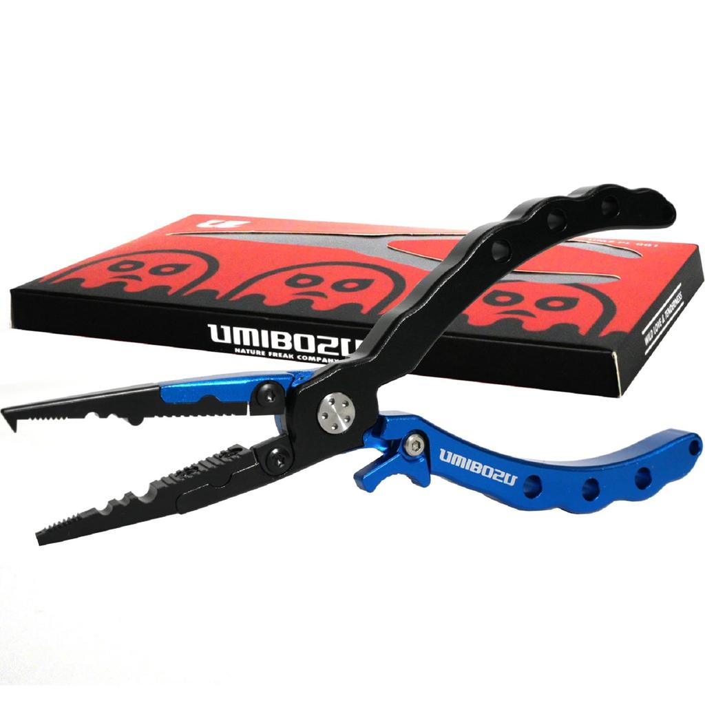 Umibozu Fishing Made in Hook Line with Safety Stainless High Blue Pliers, Japan, Rust-Resistant, Multi-Function, Remover, Cutter, Rope, Steel,