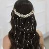Handmade Pearl Hair Comb Bridal Wedding Accessory White Resin Floral Headpiece With Metal Accents