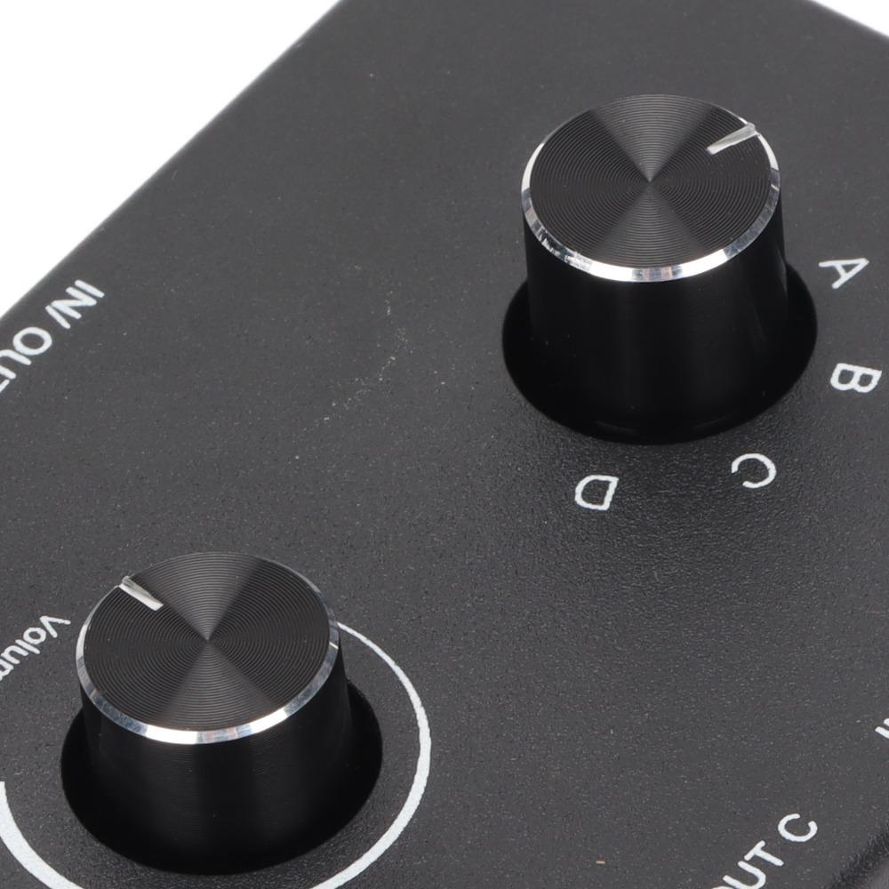 3.5mm Stereo Stereo Passive Switcher 1 In 4 Out 4 In 1 Out Manual Selector  For Speaker