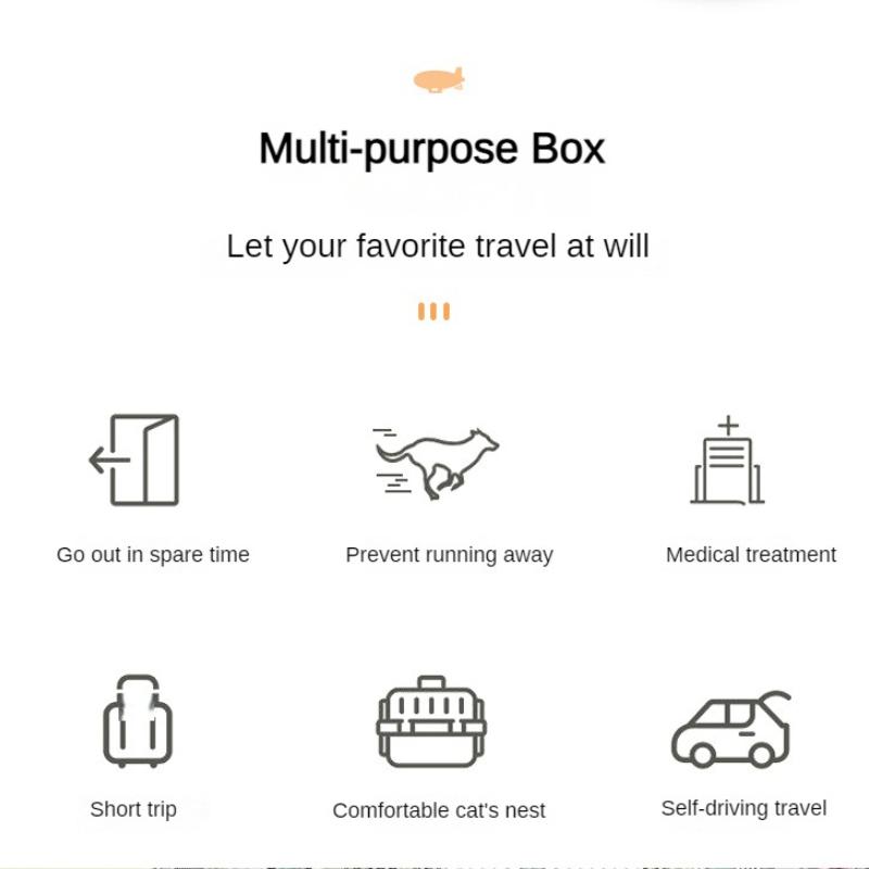 Portable Cat Crate Portable Collapsible Dog Crate Outdoor Breathable Space Capsule Pet Air Boxes