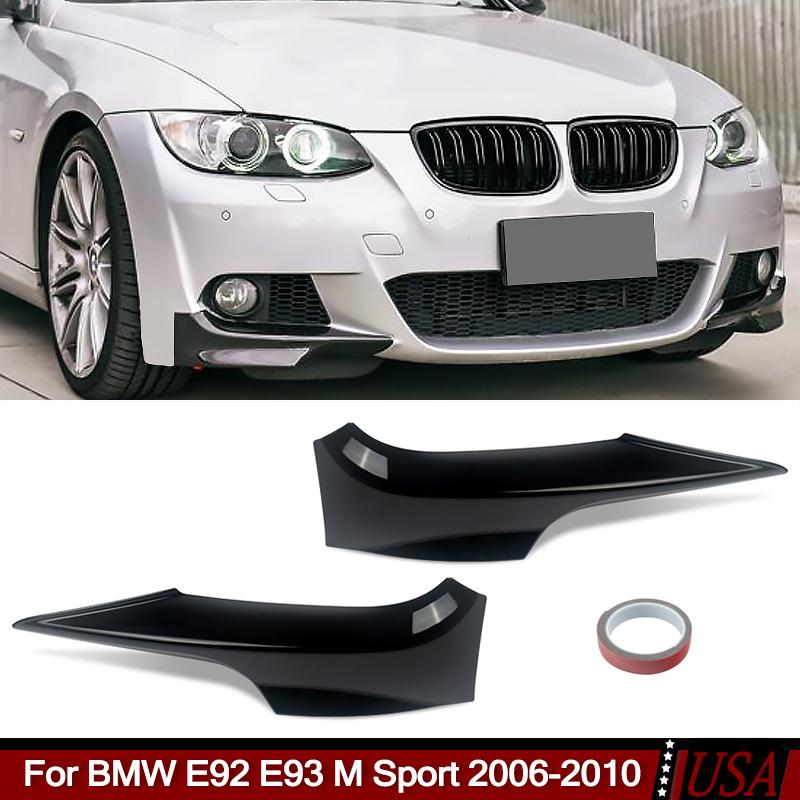 For BMW 3 Series 2007-2010 E92 E93 PRE-LCI 328i 330i 335i 325Ci M Sport Front Bumper Splitter Spoiler Lip M3 SFGHN1