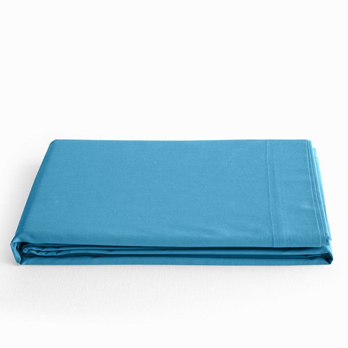 “Premium” Flat Sheet for Single Bed &; 2 Places - Premium Cyan - 180 X 290 Cm for 1 Place Bed