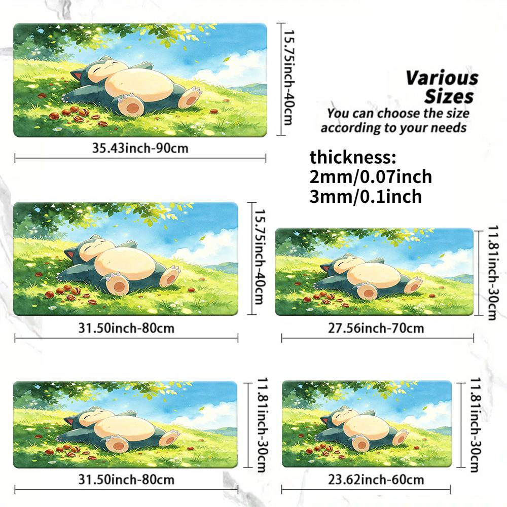 Sunlit Pikachu Field TCG Playmat NonSlip Washable Desk Mat 30x80x0.2cm