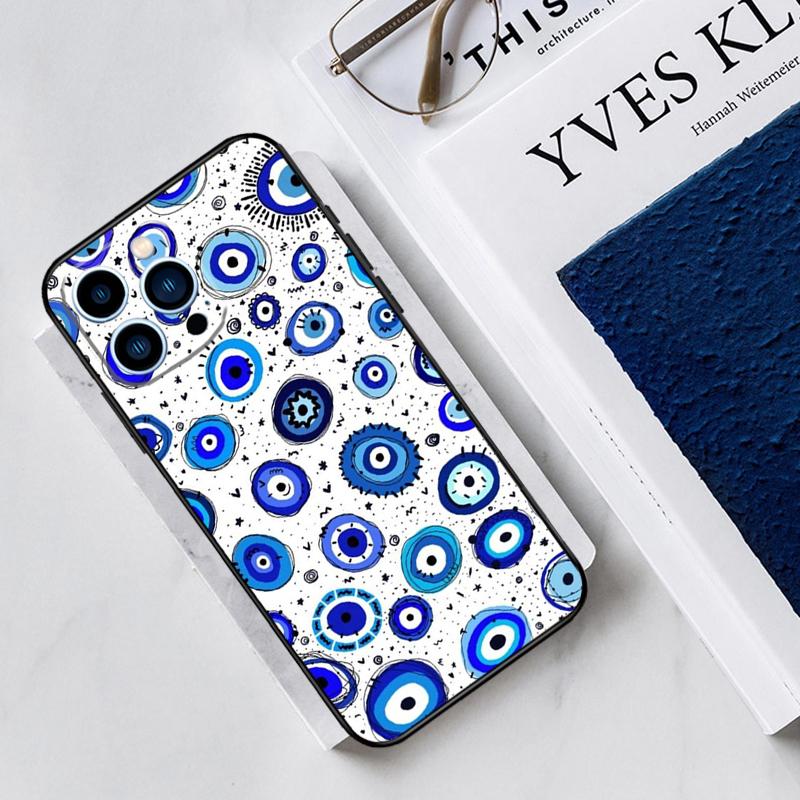 Evil Eyes Case For iPhone 17 Air 15 14 13 12 11 16 Pro Max Mini 15 16 Plus 16e Funda Silicone Cover