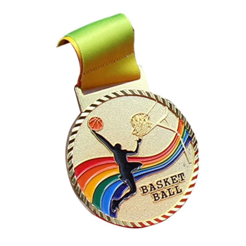 Metal Medals Sports Competition Medals School Prize Sport Award Medals Award Medals with Ribbon for Competition Sports