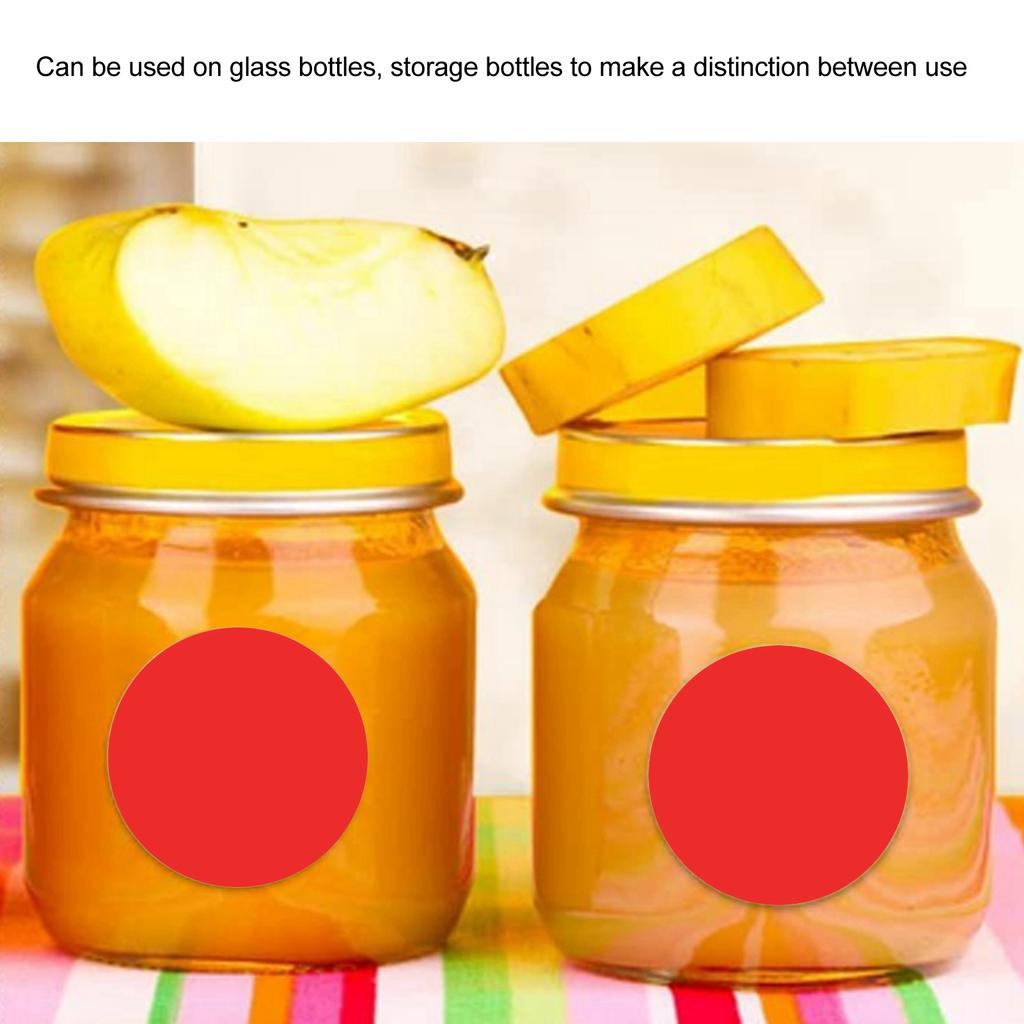 8 Roll Label Stickers Colorful Self Adhesive Circle Sticker Labels for Gift Cosmetic Essential Oil Bottle