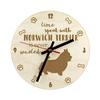 Norwich Terrier - Clock with Dog, Wooden Clock with Engraving, Personalised Clock by