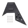 Sorandy Loaded Wiring Pickguard Set for Flying V Electric Guitar 2-Coil Split Mini Humbucker 12 Side Screw Holes