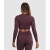 Gymshark Adapt Fleck Seamless Long Sleeve Crop Top Depth Purple  Steel Purple B2a1c Pb0w