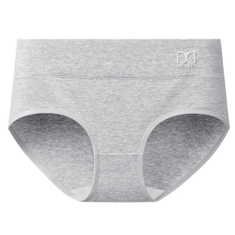 Four Seasons Mei Ya High Waist Cotton Women's Panties - Antibacterial Crotch, Hip Lifting, Abdomen Shaping Triangle Design.