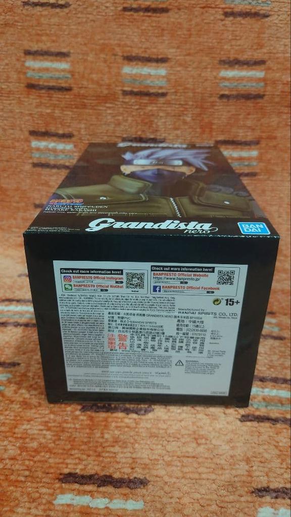 [USED] Naruto Uzumaki Figure Grandista Nero Kakashi Overseas Exclusive Overseas Authentic