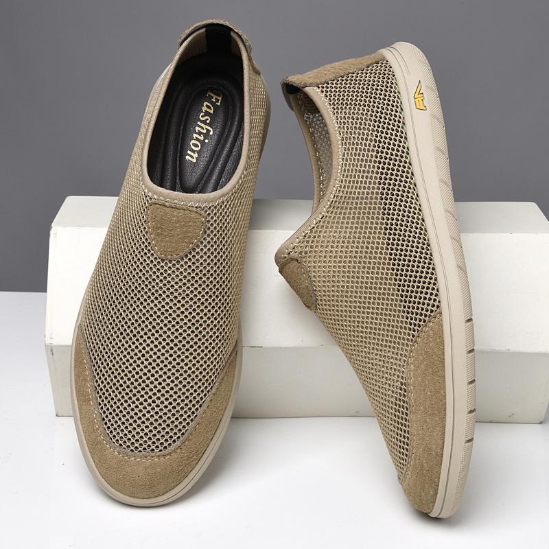 Frühling Sommer Heißverkauf Mokassins Bequeme Herren Slipper Lässige Schlupfschuhe Herren Flats Leichte Fahrschuhe Atmungsaktive Netzschuhe