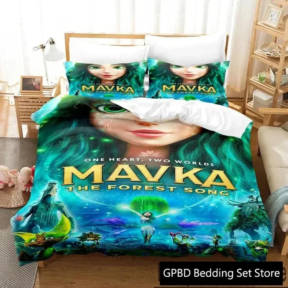 Neuer 3D-Druck Mavka Das Lied des Waldes Bequemer Bettbezug Steppdecke Kissenbezug Bettwäscheset Kinder Schlafzimmer Dekoration Heimtextil
