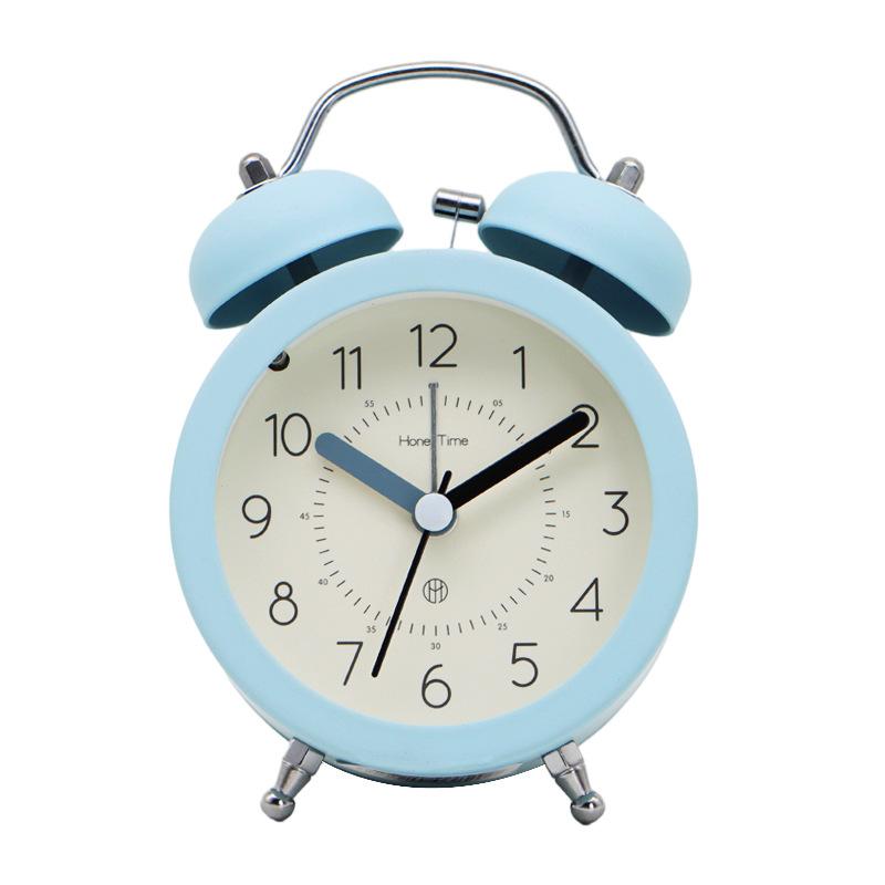 Silent Small Alarm Clock Wake-up Artifact Bedside Desktop Student Men and Women Special Ring Bell Ring Loud Creative Clock