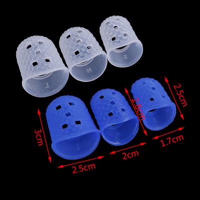 4 pezzi di protezione in silicone portatile per plettro basso ukulele chitarra universale protezione per le dita plettri per la punta delle dita