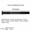 M12 Bicycle Thru Axle High Strength Bike Thru Axle Skewers  Frame Fork Hub Replacement