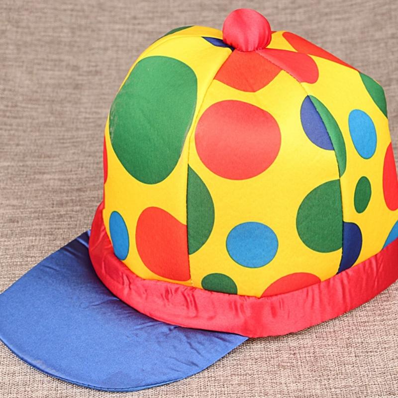 Cappello da Mago Cappello da Clown Arcobaleno Divertente Cappello a Cilindro da Clown per Natale Halloween Cosplay Festa Oggetti di Scena Costume da Clown Regali