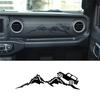 Clear For Jeep Wrangler JL Gladiator JT 2018- Dashboard Glove Box Mountain Scene PVC Decal Sticker Accessories