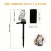 Solar LED Owl Garden Stake Lights Realistic Outdoor Lamp Solar Led Light Outdoor Garden Decoration Lamp Waterproof Solar Lights