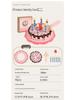 Wooden Girls' Birthday Cake & Tea Party Pretend Play Set