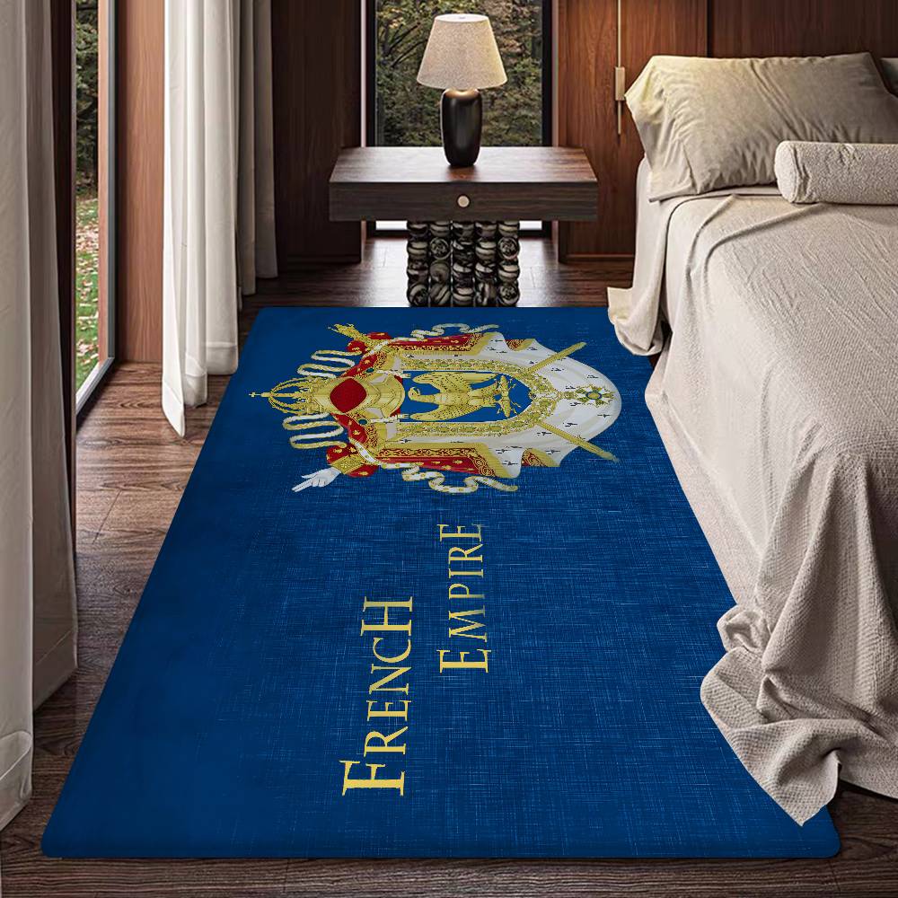 Napoleon Coat Of Arms Bathroom Mat Retro Multiple Choice Living Room Kitchen Rug Non-Slip Bedside Mats
