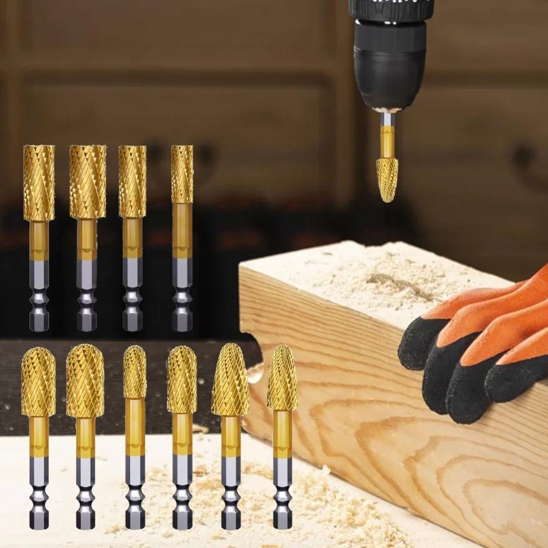 Profession Diamantine Grinding Burrs with 1/8 Inch Shank for Engraving On Hard Materials Home Improvement Craft Projects