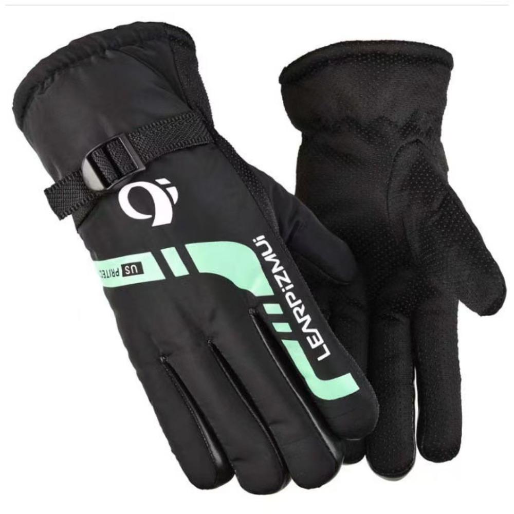 Winter Warm Gloves Fleece Thickened Men's Ski Gloves Riding Windproof Cotton Gloves Motorcycle