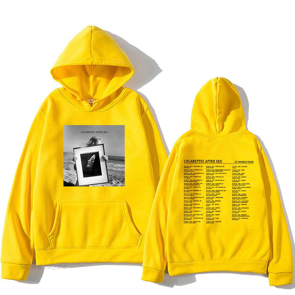 World Tour Cigarettes After Sex Hoodies Winter Men Women Heavy Mental Sweatshirts Long Sleeve Graphic Print Sudaderas