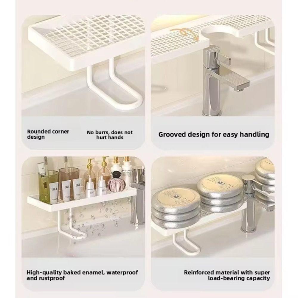 Mesh Bathroom Storage Rack Universal Kitchen Storage Rack Faucet Storage Shelf  Bathroom Sink