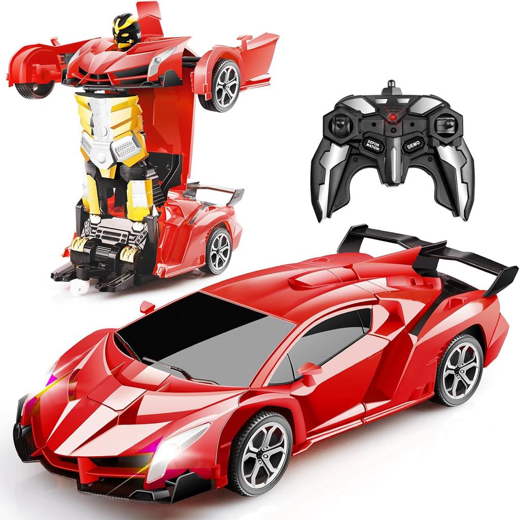 Transform Remote Control Car Remote Control Car for Boys 4-7 Transform Cars for Boys Birthday Gift for Boys/Girls