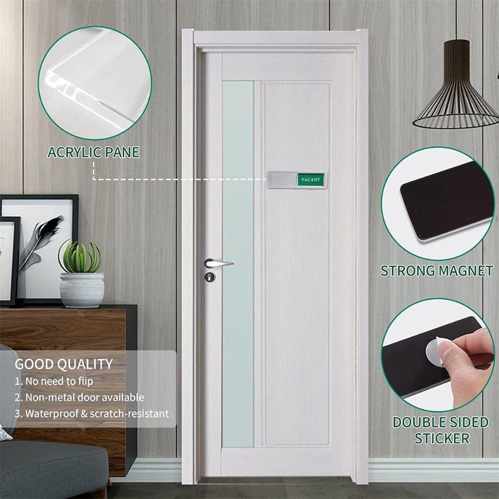 Waterproof Reminder Signs Self Adhesive Door Slider Signs Durable Office Door Sign  Office Room