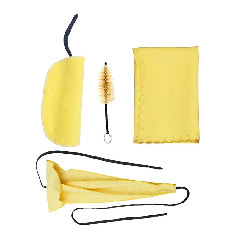 Saxophone Sax Cleaning Care Kit 3pcs Cleaning Cloth   Mouthpiece Brush Musical Instrument Maintenance Tool