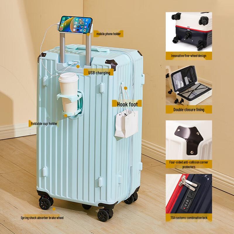 Lishen Large Capacity Smart Travel Luggage 49.87 inch