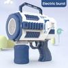 Outdoor Fun Sports Toys Automa Bubble Machine for Kids Luminescence Bubble Gun Rocket Launcher Children Soap Bubble Maker Summer