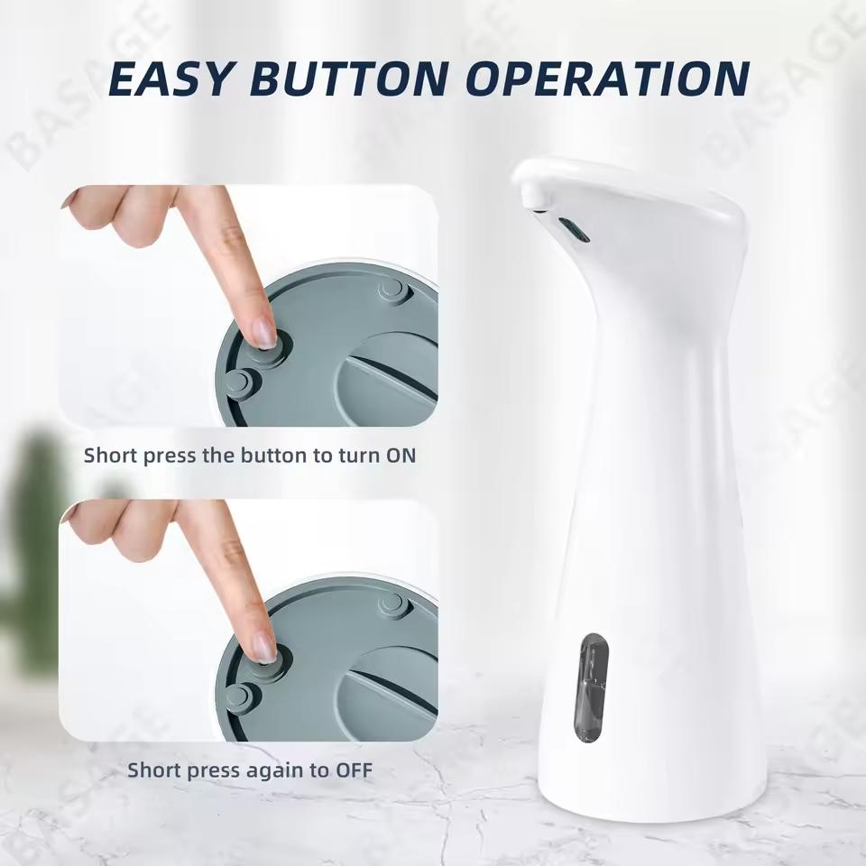 Fully Automatic Liquid Sensing Soap Dispenser 200ML White High Quality Waterproof Hand Sanitizer Sensor Bathroom Smart Dispenser