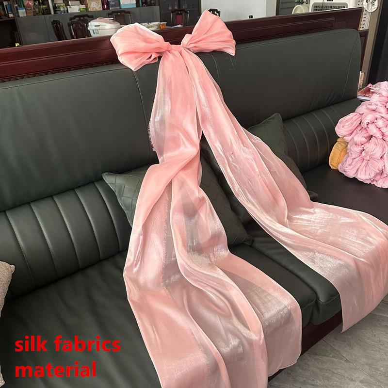 Large Christmas Bow Tie Hanging Pendant For Christmas Tree Organza Bow Decor Diy Outdoor Bowknot 2026  Year Partydecor