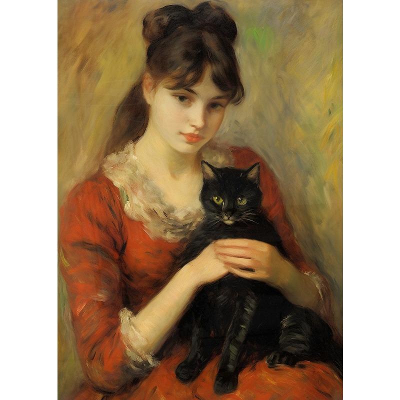 Black People Gentleman Portrait Poster Woman with Pearl Necklace Reading Canvas Painting Prints for Living Room Wall Home Decor