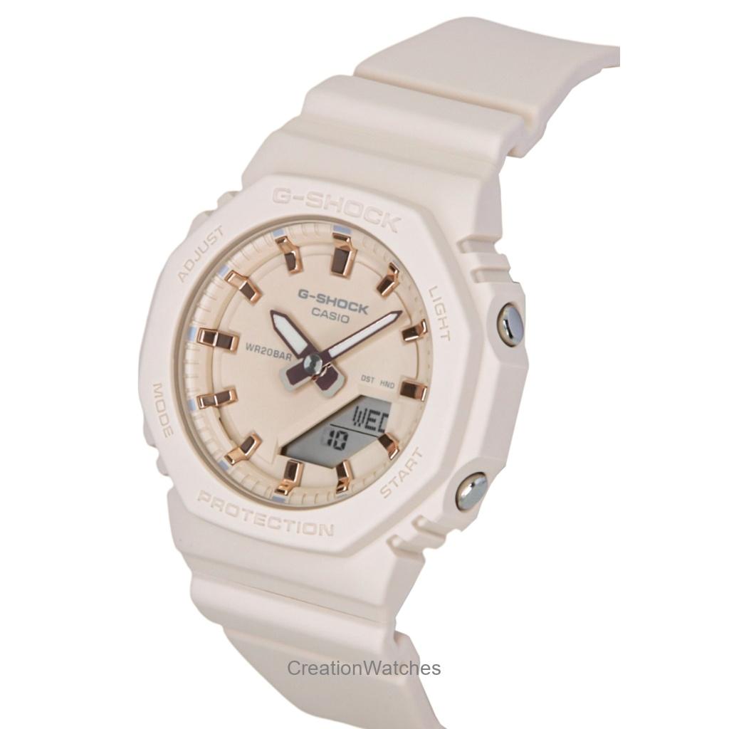 Casio G-Shock Analog Digital Resin Strap Beige Dial Quartz GMA-P2100M-4A 200M Women's Watch