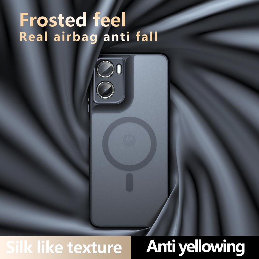 Pro Magsafe Magnetický Bezdrátový Nabíjecí Kryt Pro Motorola Moto G06 MotoG06 5G Nárazuvzdorný Matný Zadní Kryt Coque